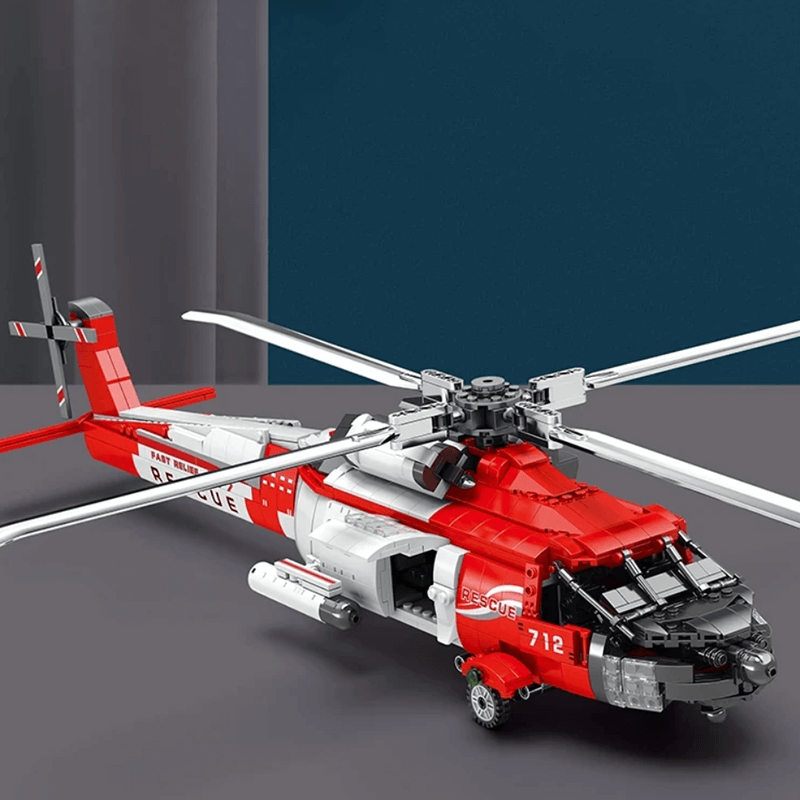 Reobrix 33026 - HH-60J Search And Rescue Aircraft - vue 3 | Power Blockz