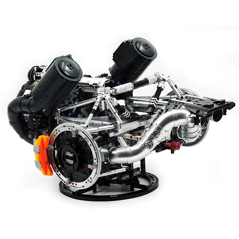 Mould King 10248 - Functional 5L V8 Engine & Powertrain - vue 9 | Power Blockz