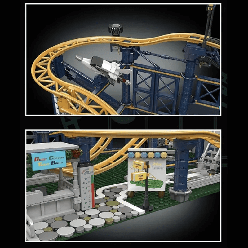 Mould King 11012 - Motorised Looping Roller Coaster - vue 6 | Power Blockz