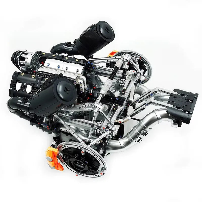 Mould King 10248 - Functional 5L V8 Engine & Powertrain - vue 15 | Power Blockz
