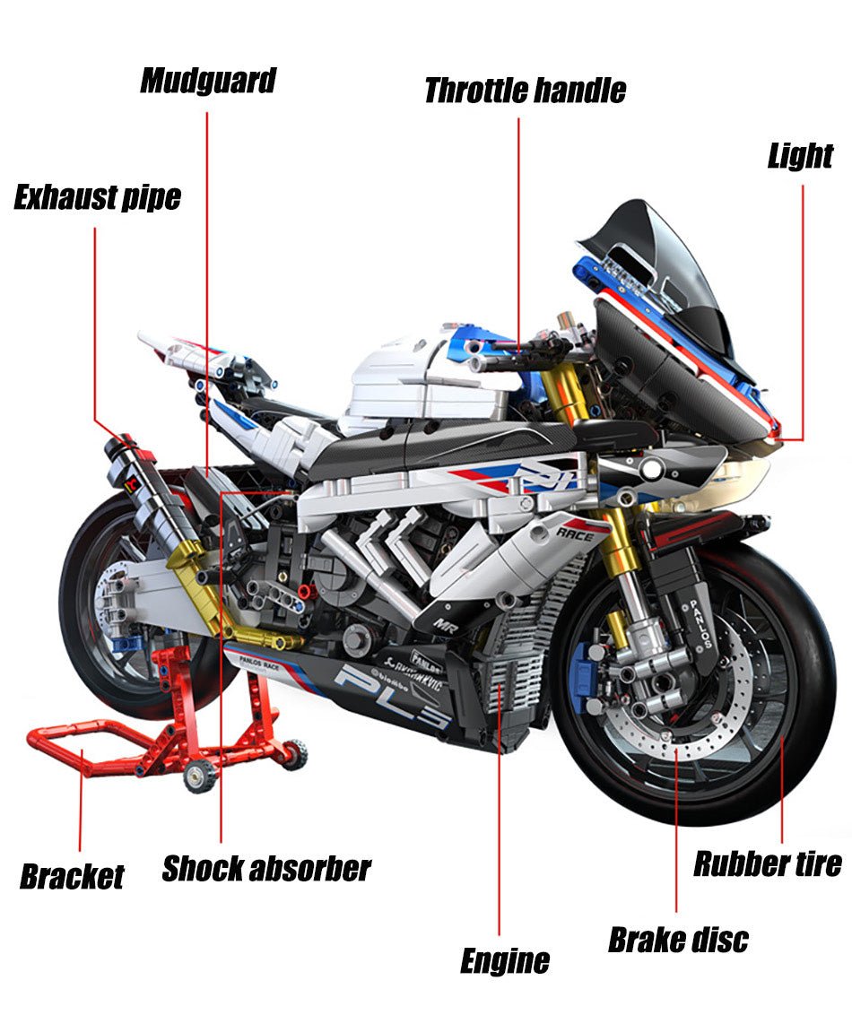 Panlos 672102 - Carbon Track Superbike - vue 2 | Power Blockz