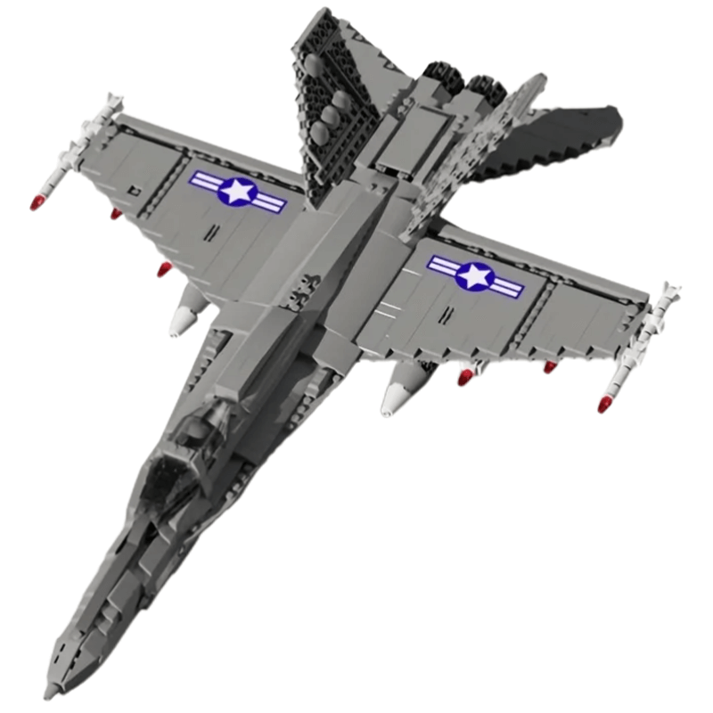 Reobrix 33022 - F18 Fighter Jet | Power Blockz