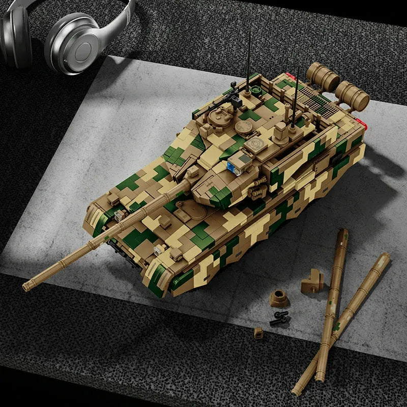 12GO 97032 - Type 99B Main Battle Tank Military - vue 2 | Power Blockz