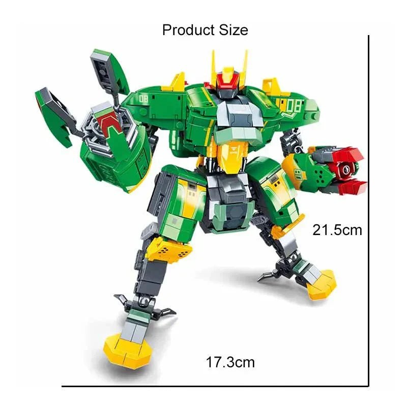 Bad Luck Beam Mecha Robot Warrior | 660pcs - Bad Luck Beam Mecha Robot Warrior - vue 3 | Power Blockz