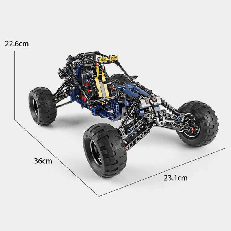 Mould King 18018 - Desert Sand Rally Buggy - vue 10 | Power Blockz