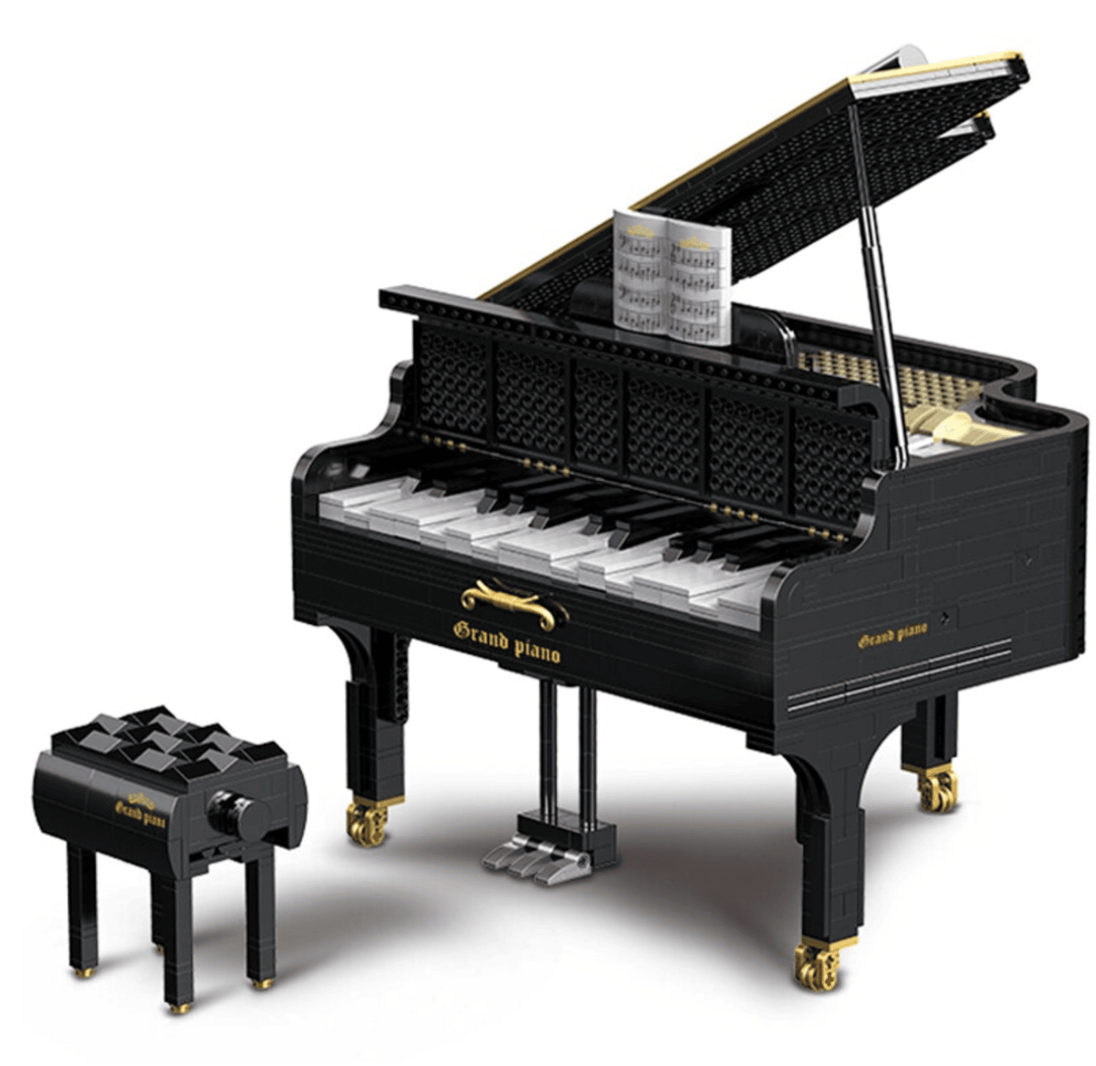 Happy Build xqgq-01 - Self Playing Grand Piano - vue 13 | Power Blockz