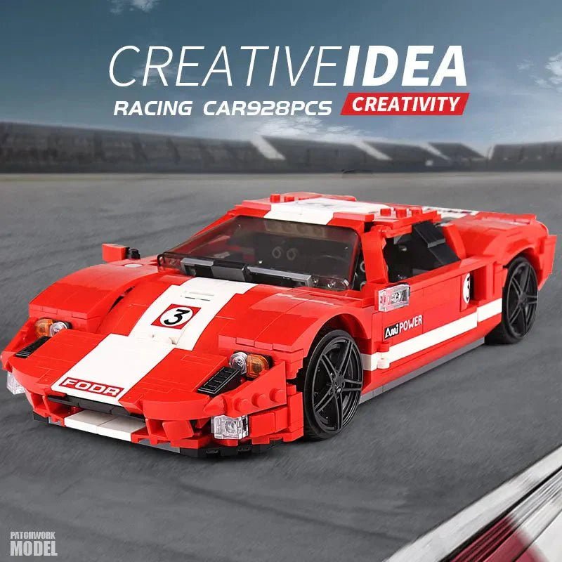Mould King 10002 - 2005 Heritage GT40 Racer - vue 2 | Power Blockz