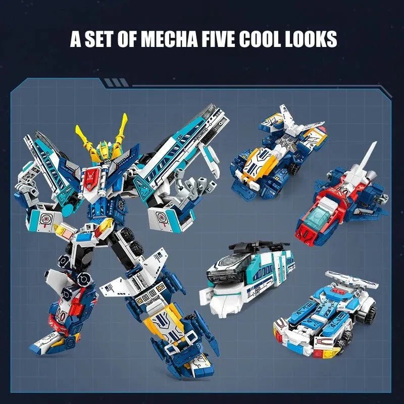 Mecha Warrior Transformed Steel Robot Bricks Toy | 702pcs - Mecha Warrior Transformed Steel Robot Bricks Toy - vue 5 | Power Blockz
