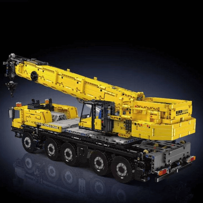 Mould King 17073 Yellow - Construction Crane Remote Control - vue 6 | Power Blockz