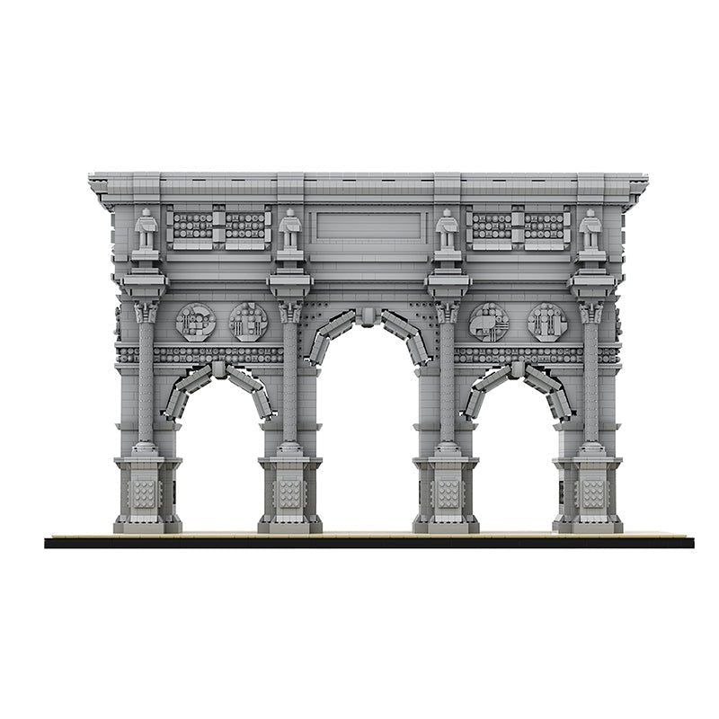 GOBRICKS MOC A0897 - The Ultimate Arc de Triomphe du Carrousel - vue 10 | Power Blockz