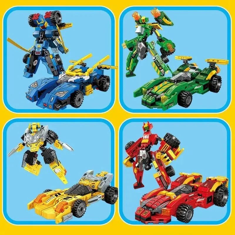Sembo Mechanical Transformation Truck Car - Mechanical Transformation Truck Car Robot Bricks Toy - vue 4 | Power Blockz