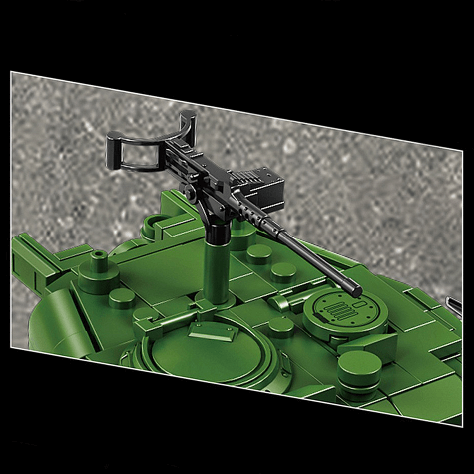 12GO 97010 - M4 Sherman Battle Tank - vue 11 | Power Blockz