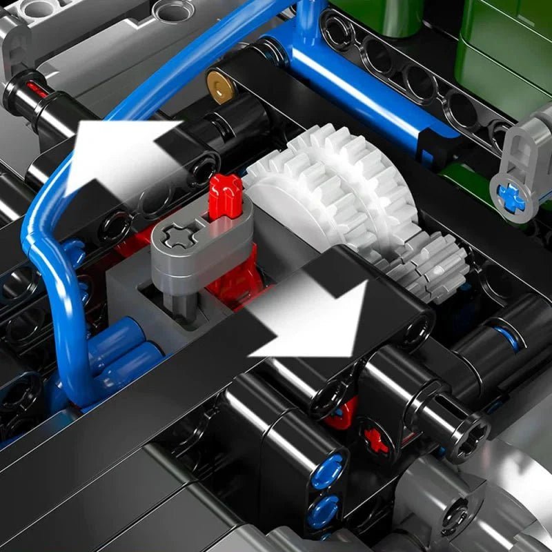 Mould King 13202 - Aerodyne Tractor Truck Technic - vue 12 | Power Blockz