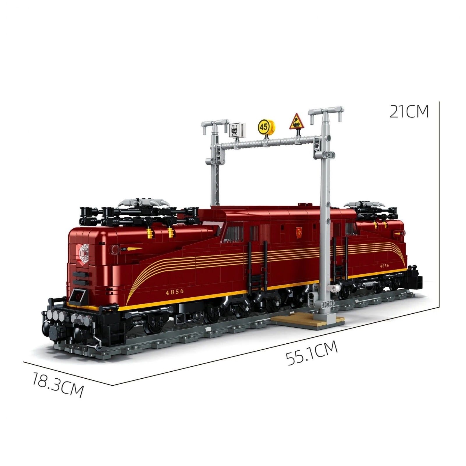 JIESTAR JJ9250 - Vintage Express Locomotive - vue 7 | Power Blockz