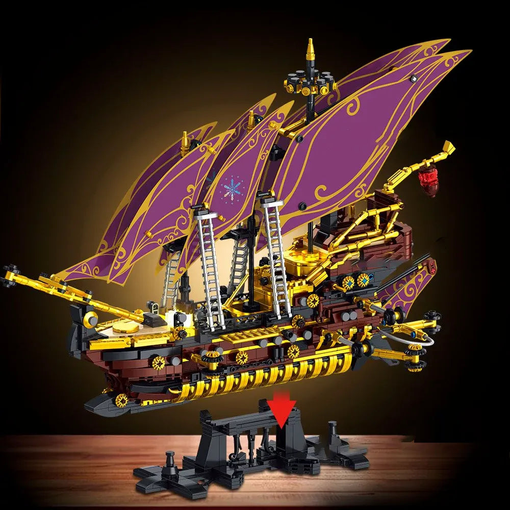 TGL 2148 - Steampunk Pirate Ship - vue 2 | Power Blockz