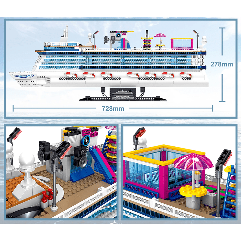 Zhegao QL1807 - Cruise Liner - vue 3 | Power Blockz