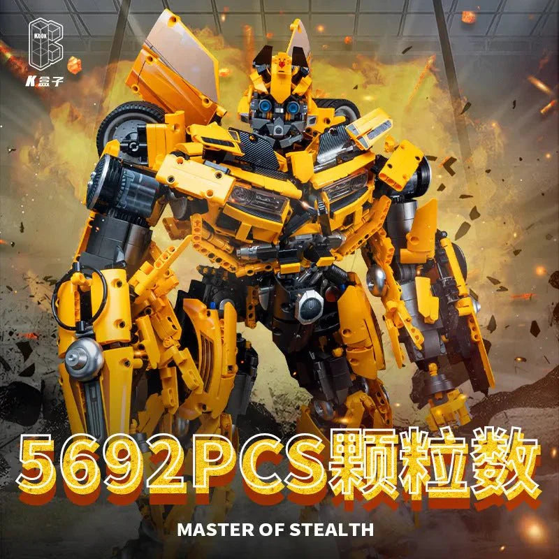 KBOX V5007 - Transformation DJ Rambo Man Mech Robot Bricks Toy - vue 7 | Power Blockz