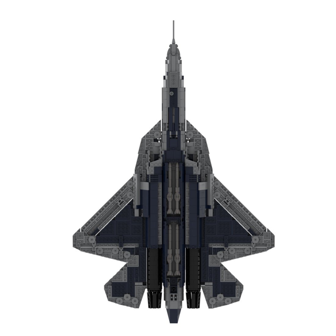 Power Blockz MOC-208186 - Su-57 Combat Aircraft - vue 2 | Power Blockz