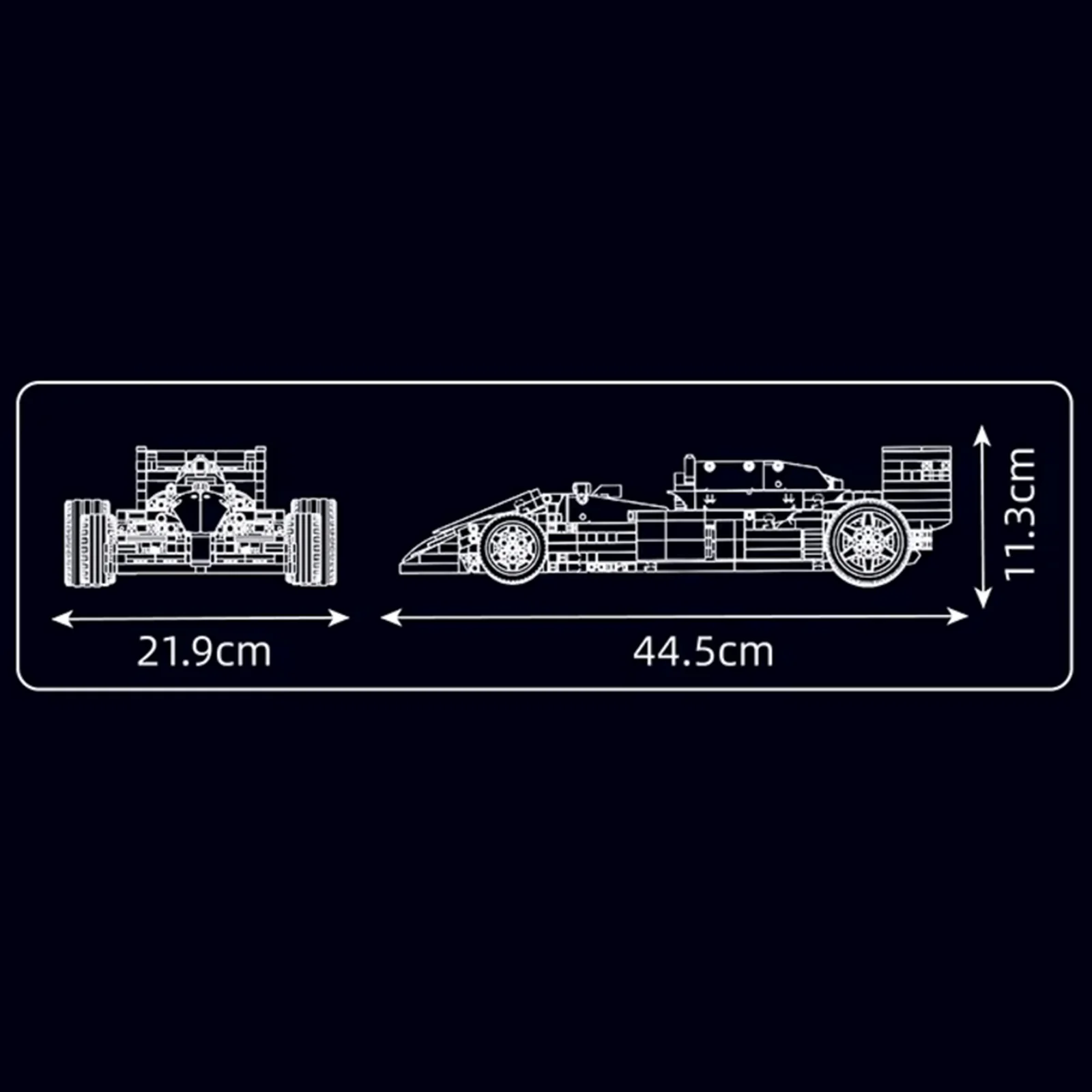 Mould King 10132 - Stickers included - Iconic 80s Turbo GP Car - vue 10 | Power Blockz