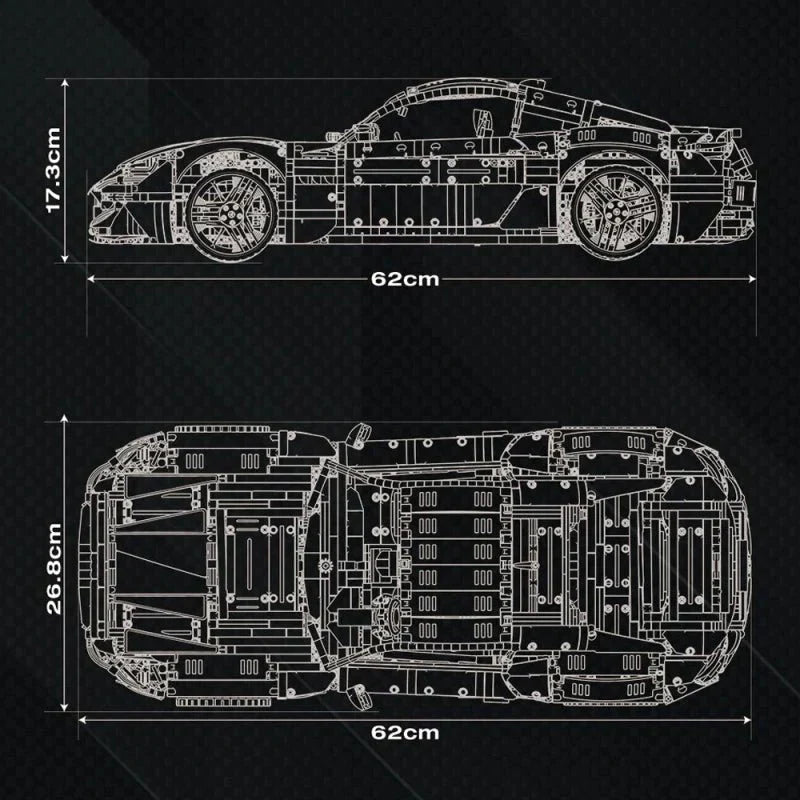 Reobrix 11010 - Maserati GranTurismo Blue Edition - vue 4 | Power Blockz
