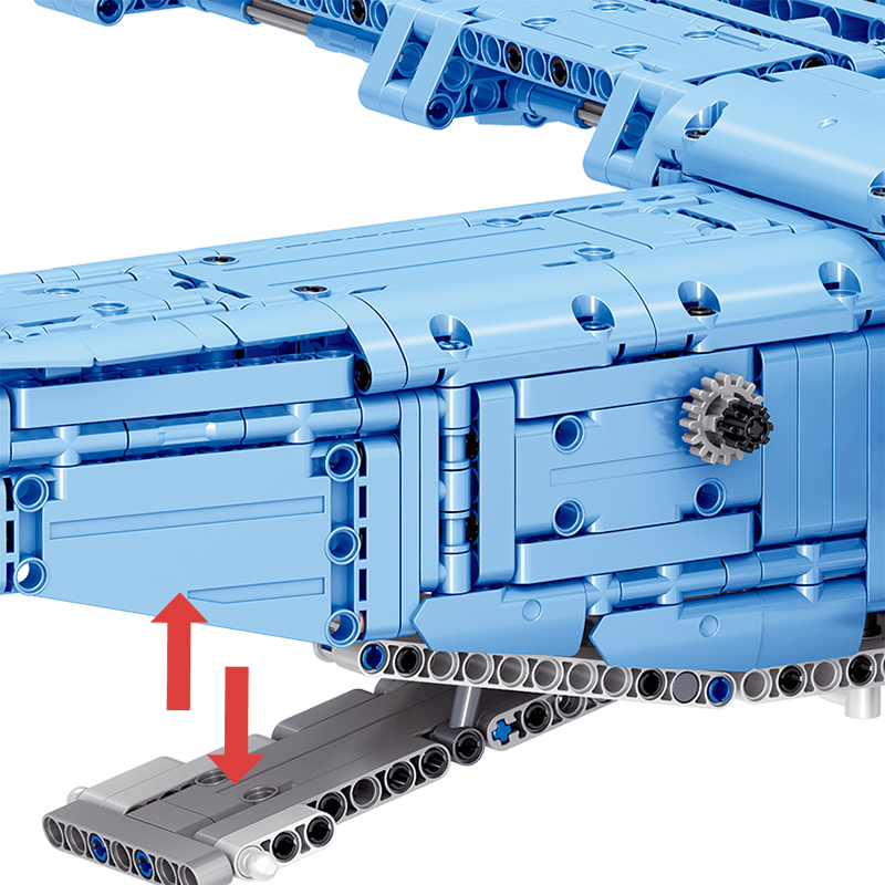 BaKa BK6612 - Y9 Transport Aircraft - vue 12 | Power Blockz