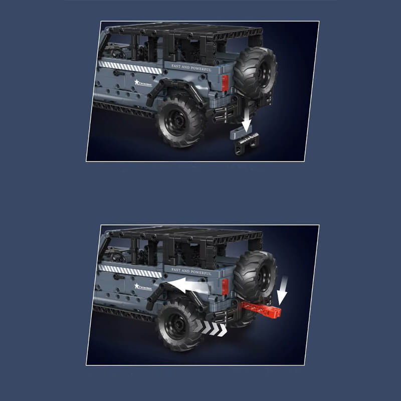 Mould King 15085 - Bronco American Adventure 4x4 2024 - vue 6 | Power Blockz