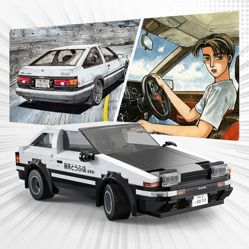 C51086W PF with our box - Remote Controlled AE86 Trueno - vue 5 | Power Blockz