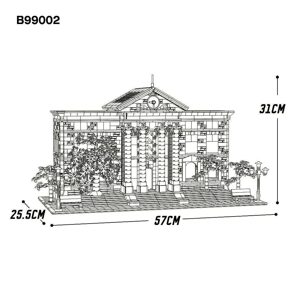 FALAGIL B99002 - Back To The Future Courthouse Movie - vue 6 | Power Blockz