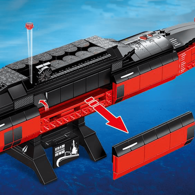 Reobrix 33049 - Nuclear Submarine - vue 4 | Power Blockz