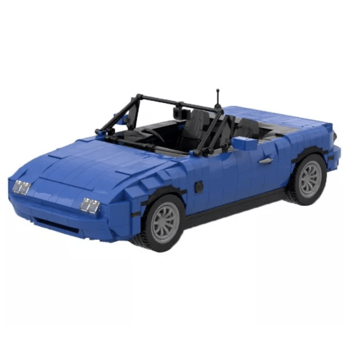 GOBRICKS MOC 27076 - Blue - JDM MX5 Roadster – 90s Edition - vue 7 | Power Blockz