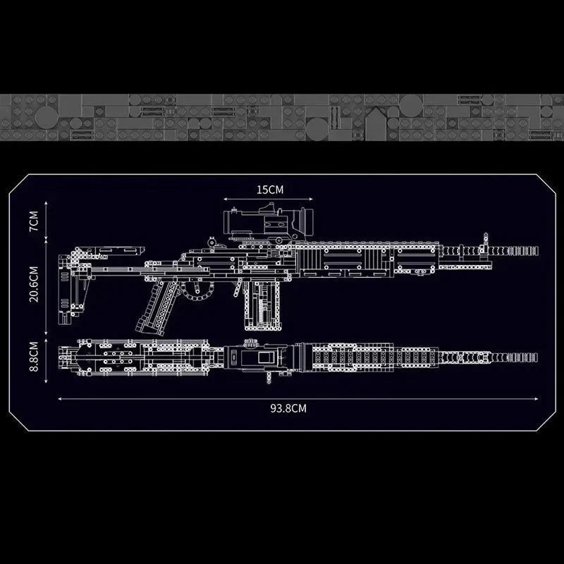 Mould King 14026 - Military MK14 Battle - vue 3 | Power Blockz