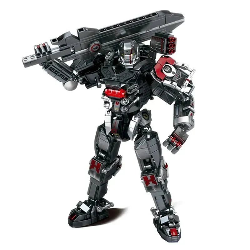 Heavy Duty Mecha Robot MU2 White Shark Bricks Toy | 802pcs - Heavy Duty Mecha Robot MU2 White Shark Bricks Toy | Power Blockz