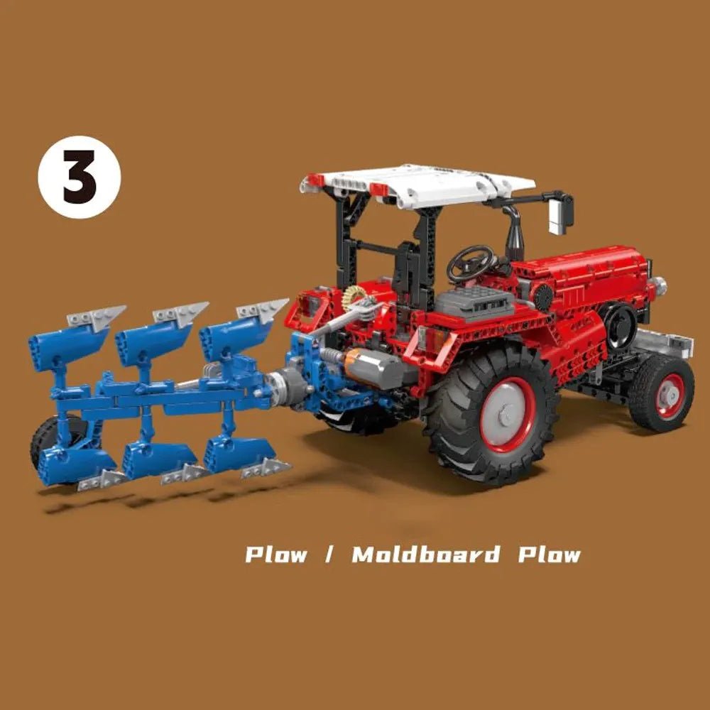 Mould King 17064 - Modern Farm Tractor - vue 8 | Power Blockz