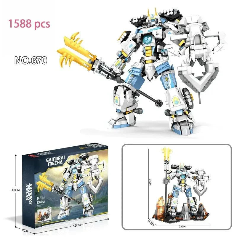 Samurai Titan Warrior Mecha | 1588pcs - Samurai Titan Warrior Mecha - vue 8 | Power Blockz