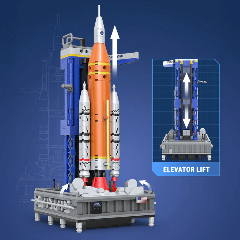 SLS Artemis Space Rocket - vue 5