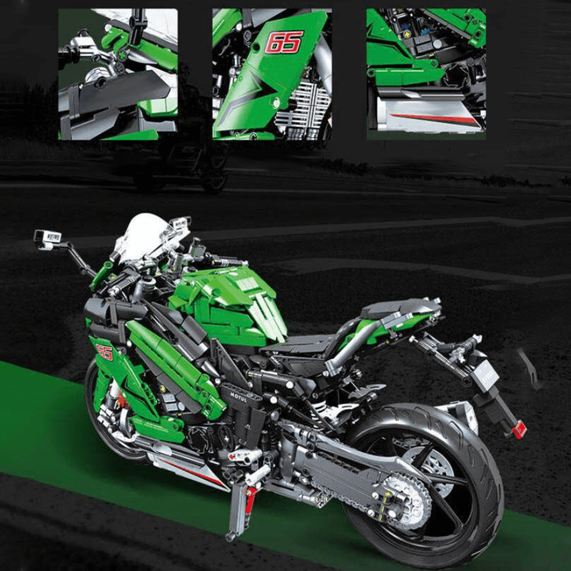 Jiestar58053 - Green Samurai Warrior - vue 4 | Power Blockz