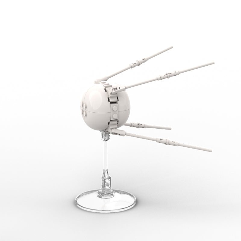 Gobricks MOC-89549 - Sputnik 1 & R-7 rocket 8K71PS M1-1PS - vue 2 | Power Blockz