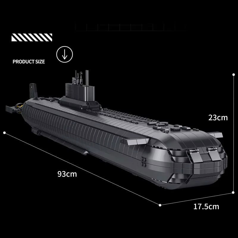 Panlos 628020 - Akula Typhoon 941 Submarine - vue 5 | Power Blockz