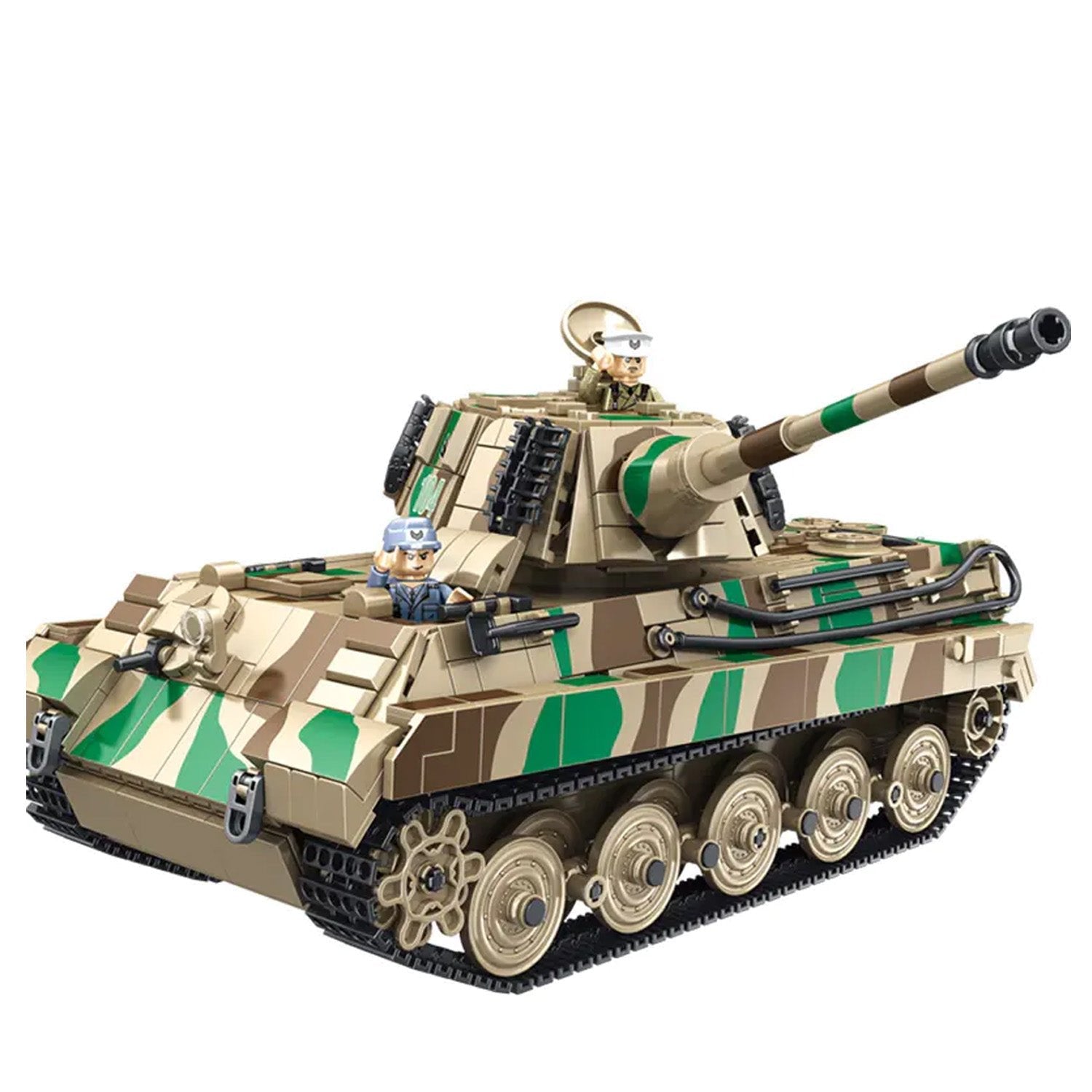 Panlos 632016 - Tiger King Heavy Armored Tank | Power Blockz