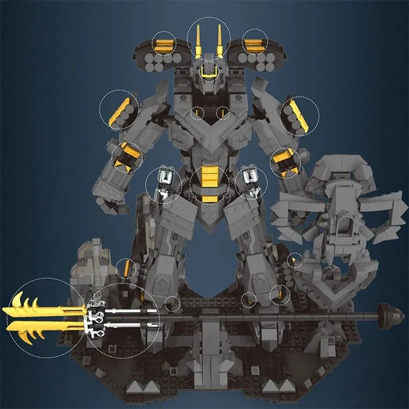 Samurai Titan Warrior Mecha | 1588pcs - Samurai Titan Warrior Mecha - vue 7 | Power Blockz