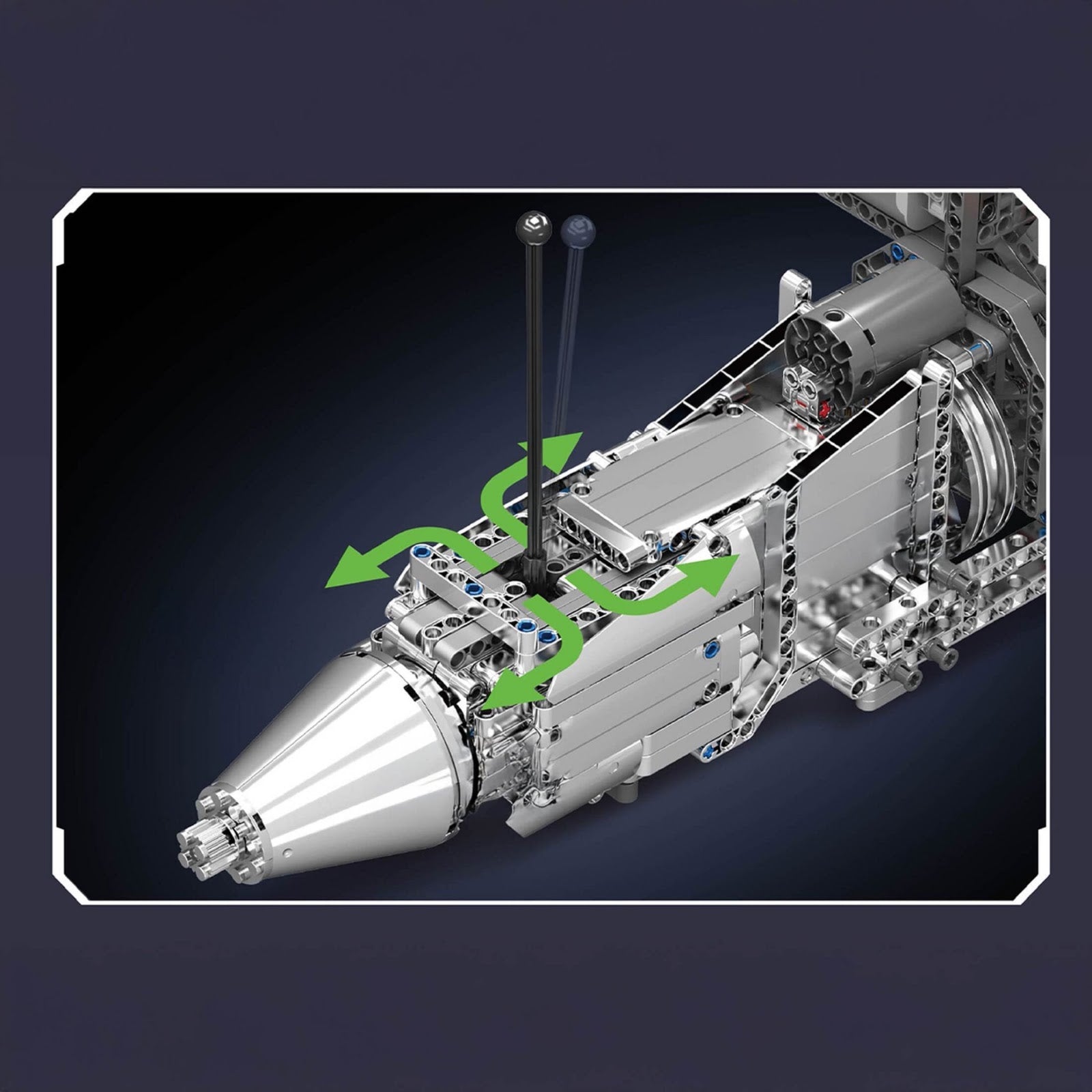 5.5L AMG V8 Engine & Gearbox | 2898pcs - 5.5L AMG V8 Engine & Gearbox - vue 5 | Power Blockz