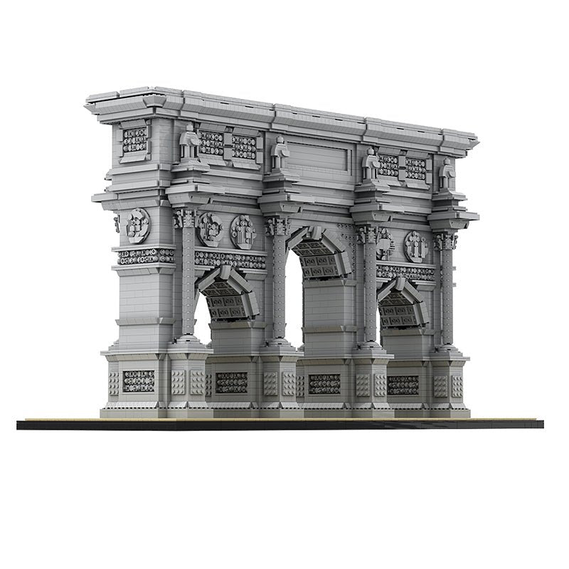 GOBRICKS MOC A0897 - The Ultimate Arc de Triomphe du Carrousel - vue 8 | Power Blockz