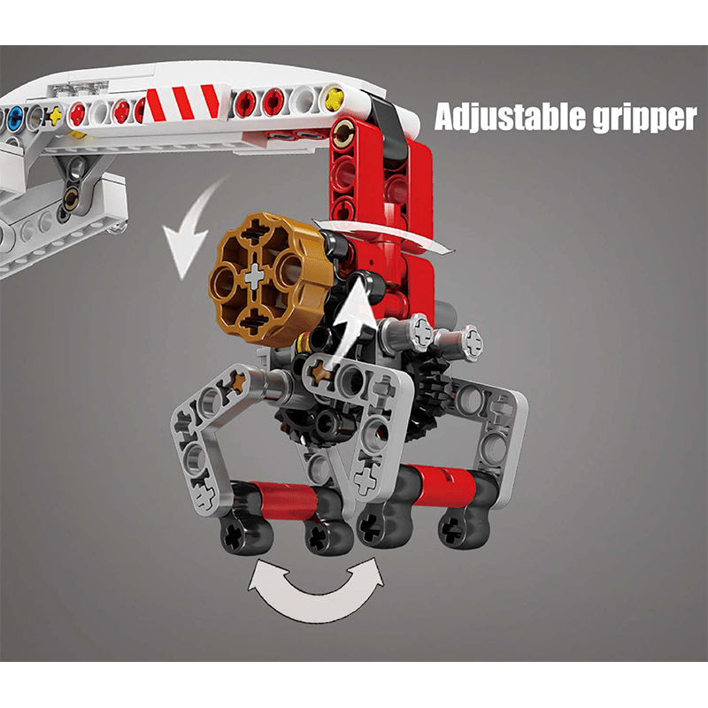 Mould King 19006 - Pneumatic Forestry Harvester - vue 11 | Power Blockz
