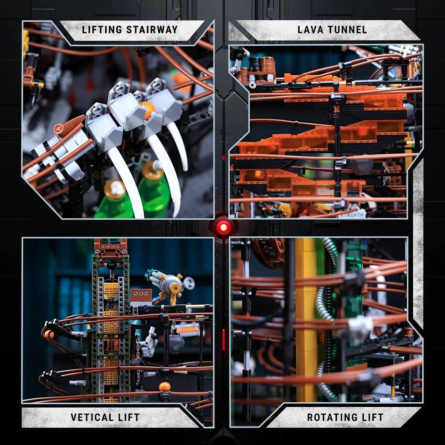 JMBricklayer 70003 - Grand Steampunk Marble Run - vue 4 | Power Blockz