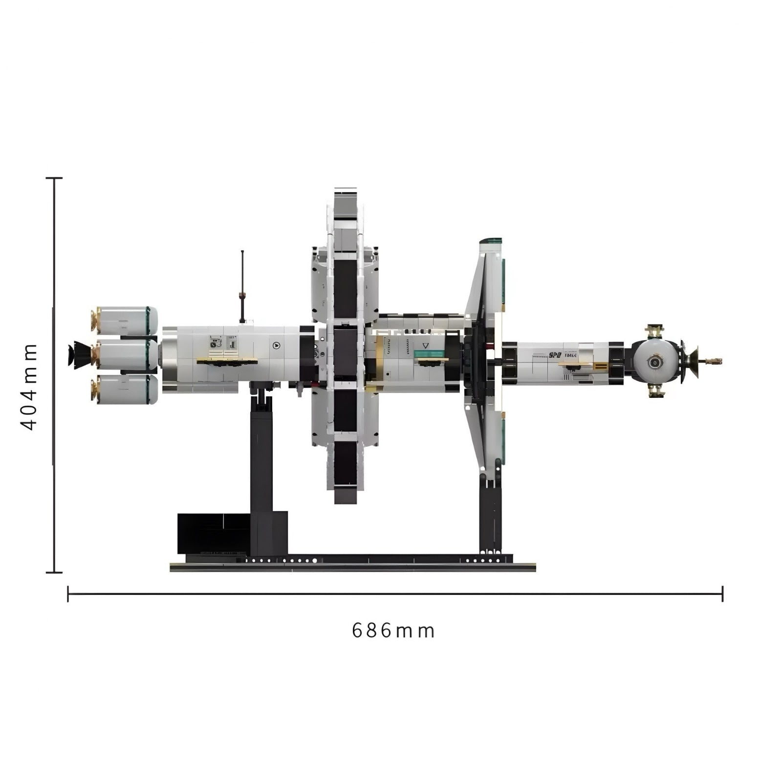 Tuomu T5006 - Modular Orbital Space Station - vue 4 | Power Blockz