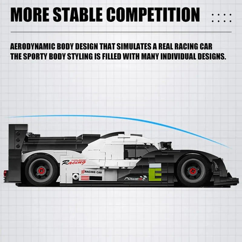 Mould King 10002 - Hybrid Le Mans Prototype - vue 2 | Power Blockz