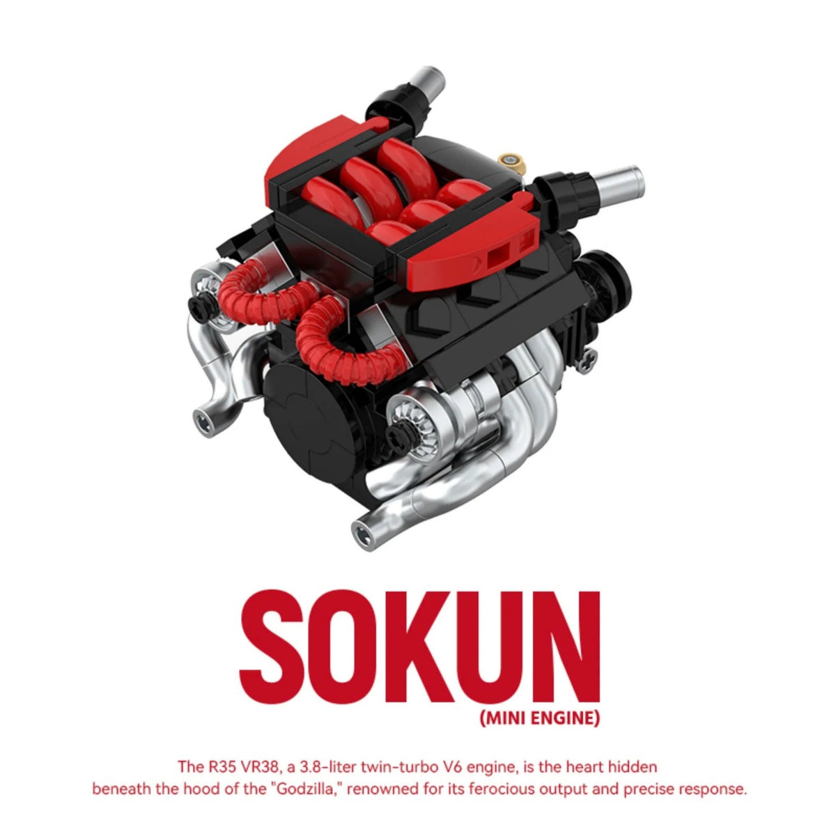 POWERBUILD PB8869E - Nissan R35 VR38DETT Engine - vue 3 | Power Blockz