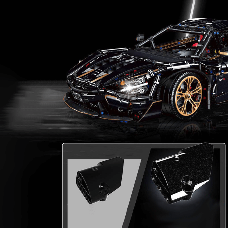 Guly 10625 - Static Version - Black V8 720s Spider Supercar - vue 4 | Power Blockz