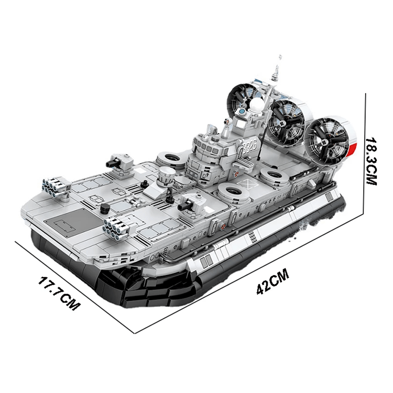 Sembo 105807 - Military Hovercraft - vue 3 | Power Blockz