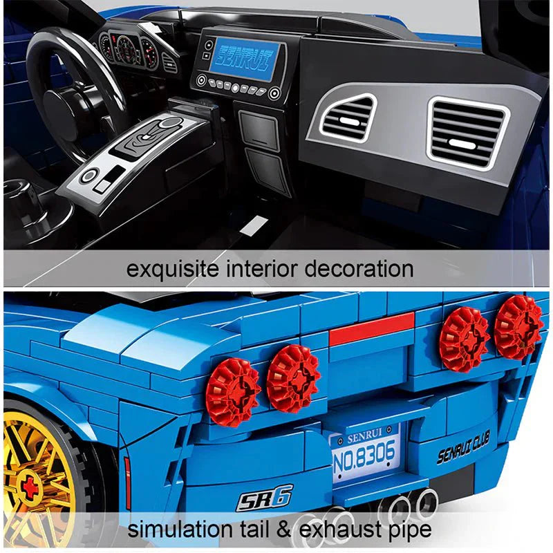 Sembo SY8306 - American V8 Sports Coupe - vue 3 | Power Blockz